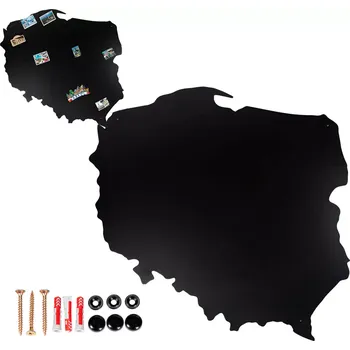 Magnetická tabule s motivem polských svátků 80x75 cm, černá