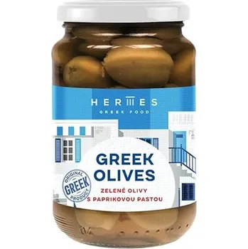 oliva Hermes Zelené olivy s papričkou 370g 370g