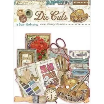 Lepenkové dekorace Atelier 76 ks