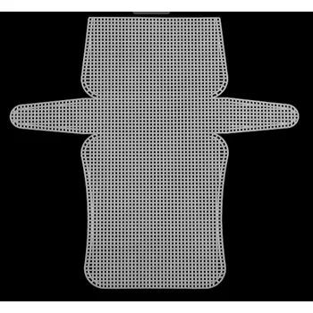 Plastová kanava / mřížka na kabelku 18 x 9 x 4,5 cm bílá