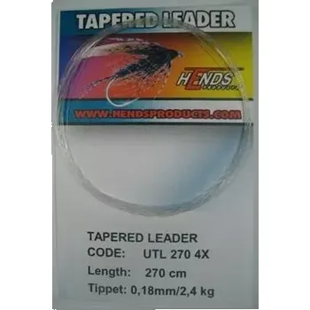 HENDS TAPERED LEADER 270 cm - 4X - 0,18 mm/2,4kg
