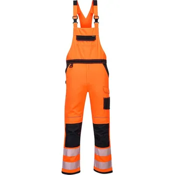Pánské kalhoty PORTWEST Kalhoty PW344 Hi-Vis s laclem, reflexní POR-PW344OBRXXXL 3XL Oranžová/černá
