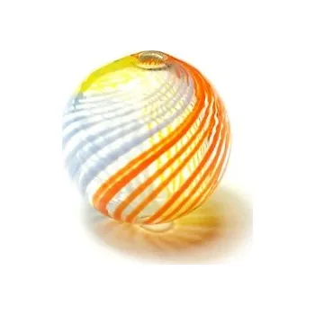 Dětské navlékací korálky Skleněný foukaný korálek barevný 12mm