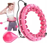 Hula hoop se zátěží 50-107 cm růžová +…