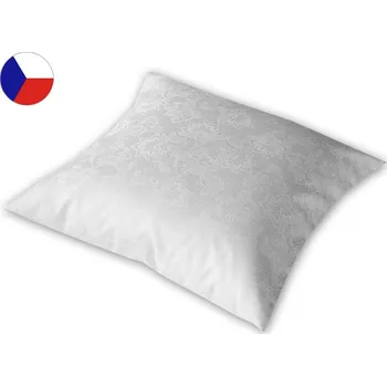 Povlak na dekorativní polštářek Damaškový povlak na polštář 40x40 EXCELLENT ORNELLA Amélia kvítí elegant bílé