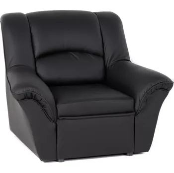 Křeslo Kožené křeslo Dubaj LUX, černá (K-70)