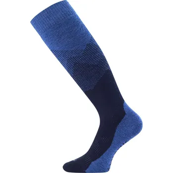 Pánské ponožky FWM merino lyžařské podkolenky - Modrá 595 / (34-37) S / Modrá