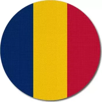 Vlajka Pelisport Čadská vlajka kulatá ø 45 mm