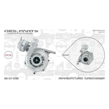 Turbodmychadlo Dmychadlo, plnění RENAULT, 144104495R, 144110920R, 4421094, 7485123892, 8200823026, 8200994322, 8200994322B, 860584, 93168858, 95516207, OES, ES-07-0135