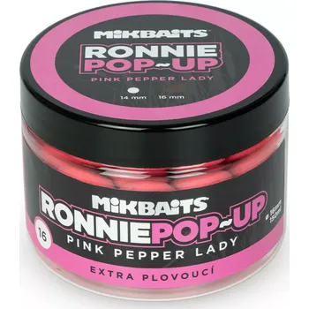Boilies MIKBAITS Ronnie pop-up 150ml - Pink Pepper Lady 16mm