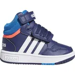 Dětská obuv adidas HOOPS 3.0 MID AC I 21 Modrá, Bílá, Lososová