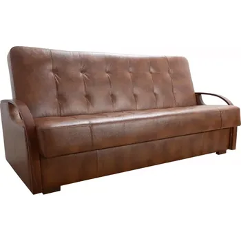 Pohovka Kožená pohovka Daxter LUX, hnědá (s-12)