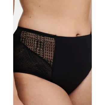 Souprava dámského spodního prádla Kalhotky vyššího střihu CHANTELLE (13WC5-02), Barva černá, Velikost M