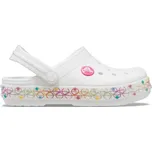 Dětské nazouváky Crocs CROCBAND STRETCH NECKLACE J1 Bílá, Růžová, Mix