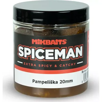 Nástraha MIKBAITS Spiceman boilie v dipu 250ml - Pampeliška 20mm