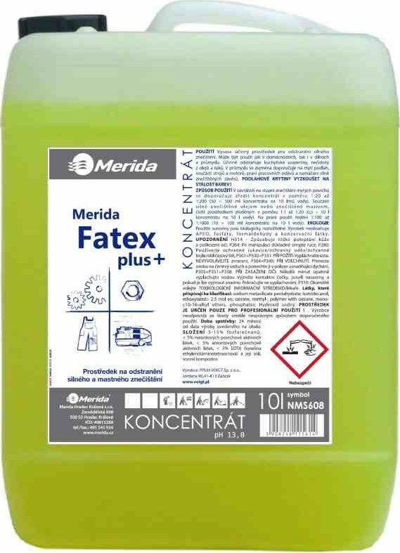 Prostředek na silné znečištění Merida FATEX Plus 10 l koncentrát