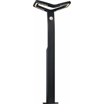 PAULMANN LED stojací svítidlo Alara pohybové čidlo IP44 hranaté 665mm 3000K 10W 230V antracit kov