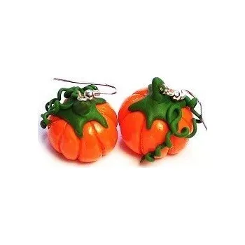 Náušnice Fimos Náušnice Fimo dýně S3161