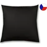 Jednobarevný povlak na polštář 40x40 satén Luxury Collection Černý