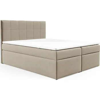 Postel Postel 78 140x200 cm s úložným prostorem Béžová