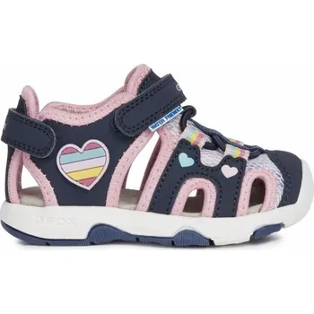 Dívčí sandály Dětské sandály Geox B SANDAL MULTY GIRL 20-23 EU 22 Tmavě modrá, Bílá, Růžová, Žlutá