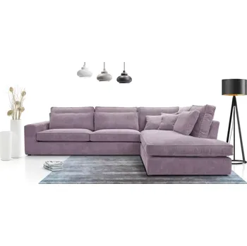 Sedací souprava Rohová sedací souprava LINCOLN II, pravá, fialová (Lincoln 63)