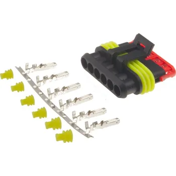 Příslušenství pro přívěs Konektor 6-pólový Superseal - zásuvka female, IP67