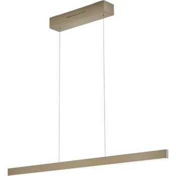 Knapstein LED závěsné svítidlo Linda-112 bronzový efekt CCT ovládání gesty hnědá LED 52 W celkem - Doprava zdarma
