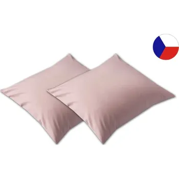 Dekorativní polštářek Saténový dekorační polštářek 40x40 EXCELLENT TENCEL Jednobarevný starorůžový