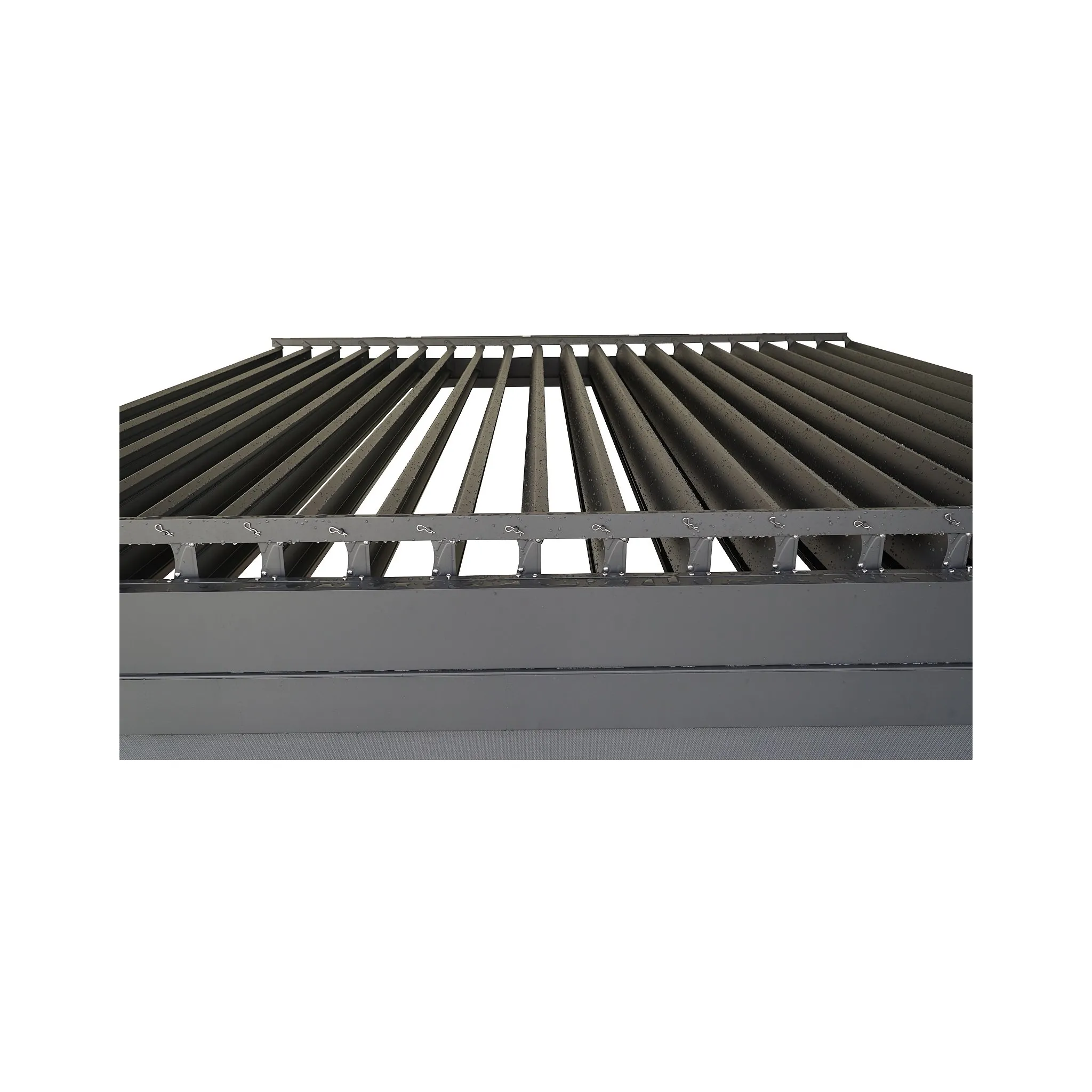 Fotografie 7 - Pergola Lanit Plast Bioclimatic 33 Premium 2,88 x 2,88 x 2,53 m antracit