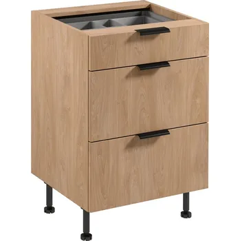 Kuchyňská skříňka Kuchyňská skříňka Sorento D60S3 se šuplíky - dub puccini