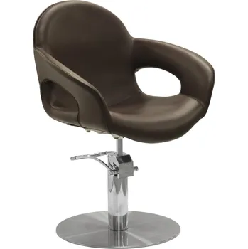 Sibel CAPRICIOUS kadeřnická židle hnědá, kruhová podstava