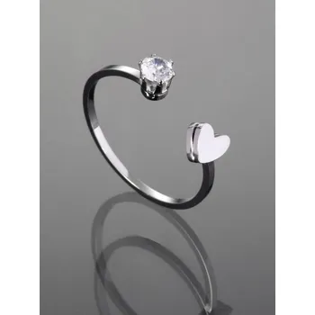 Prsten Prosperk Prstýnek srdíčko a zirkon Velikost prstenů: 8 (EU: 57-58) 15591/8 -