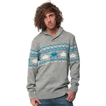 Pánský svetr horsefeathers Pánský svetr hey dude sweater (gray melange)