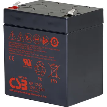 Záložní baterie CSB Battery akumulátor CSB GP1245 (12V/4,5Ah)