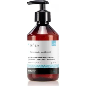 Masážní přípravek DERMAPRO® Růže, harmonizující masážní olej Objem: 250ml.