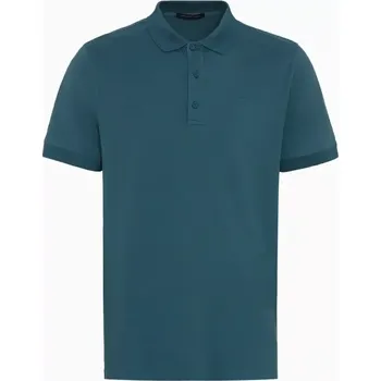 Pánské tričko PORSCHE DESIGN P-Icon Polo Polokošile tričko s límečkem petrolejově zelená (Klasické pánské polo tričko ležérního střihu z mercerované bavlny. Knoflíková léga ve stylu póla a sportovní prvky)