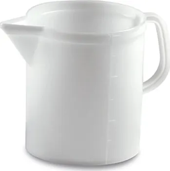 Odměrka Stefanplast 44050 - Výlevka, odměrka, caraffa plastová objem 5 l, barva mléčná (bílá)