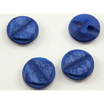 Knoflík Knoflík se spodním přišitím - modrá - průměr 2,2 cm