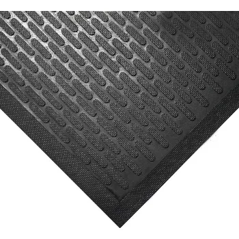Rohožka Černá gumová protiskluzová průmyslová rohož - 300 x 85 x 0,6 cm (80000547) FLOMAT