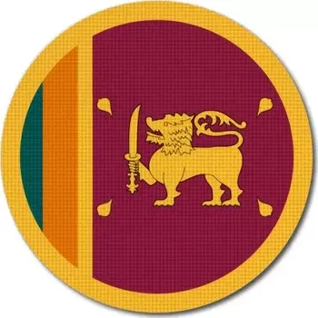 Vlajka Pelisport vlajka Srí Lanky kulatá ø 45 mm