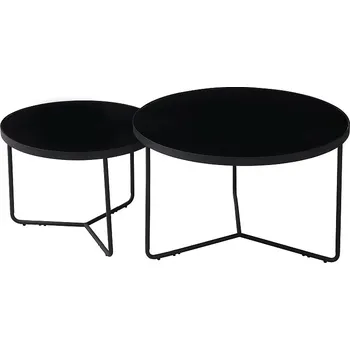 Konferenční stolek Stolek konferenční černá sada 2ks ITALIA