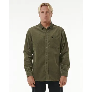 Pánská košile Košile Rip Curl CLASSIC SURF CORD L/S SHIRT Dusty Olive velikost M