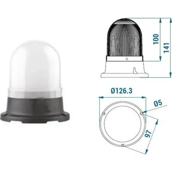 Maják RGB LED maják 100 mm TERMWL0800