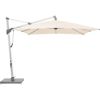 Slunečník Glatz Boční slunečník Sombrano S+, Glatz, čtvercový 350x350 cm (3,5x3,5 m), hliníkový rám antracitový (anthracite), potah polyester 220 g/m2 natur