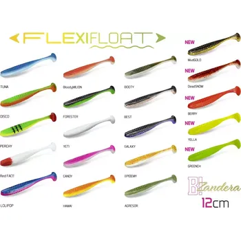 Umělá nástraha Delphin ZANDERA FlexiFLOAT UVs / 5ks - DuoPACK BOX Delphin ZANDERA FlexiFLOAT UVs / 6x 5ks - 12cm/BLOODY MILION