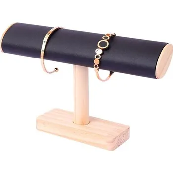 Šperkovnice Dřevěný Stojan na náramky a hodinky Černý Fuzio 97k-cube