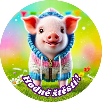 Čokoláda Jedlý papír Hodně štěstí