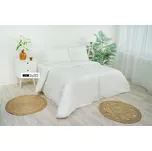 Stanex Ložní povlečení - bílý bavlněný satén (LS155) ROZMĚR: 140x220 cm + polštář (90x70 cm)