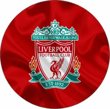 Jedlá dekorace na dort Jedlý papír FC Liverpool 19,5 cm